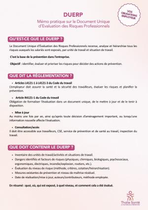 Mémo employeur_Le DUERP
