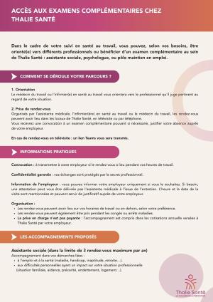 Accès aux examens complémentaires